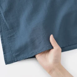 New Muji Vestido camisero de algodón orgánico de alta torsión para mujer