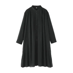 New Muji Vestido camisero de algodón orgánico de alta torsión para mujer