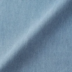 Hot Muji Vestido camisero ligero de tejido vaquero y mezcla de kapok para mujer