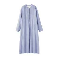 New Muji Vestido de gasa doble y mezcla de kapok para mujer