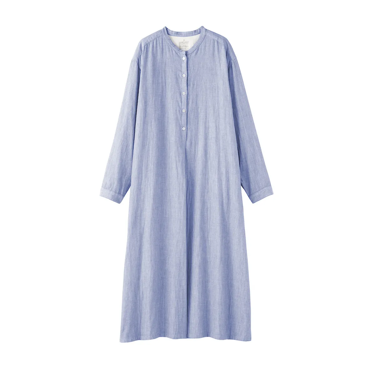 New Muji Vestido de gasa doble y mezcla de kapok para mujer