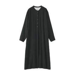 New Muji Vestido de gasa doble y mezcla de kapok para mujer