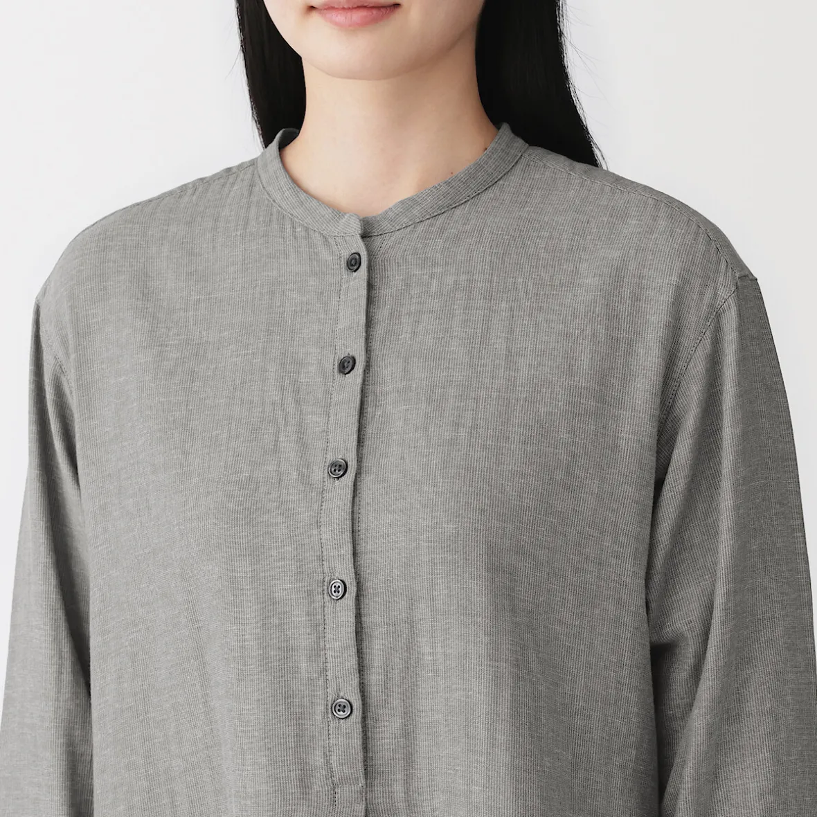 New Muji Vestido de gasa doble y mezcla de kapok para mujer