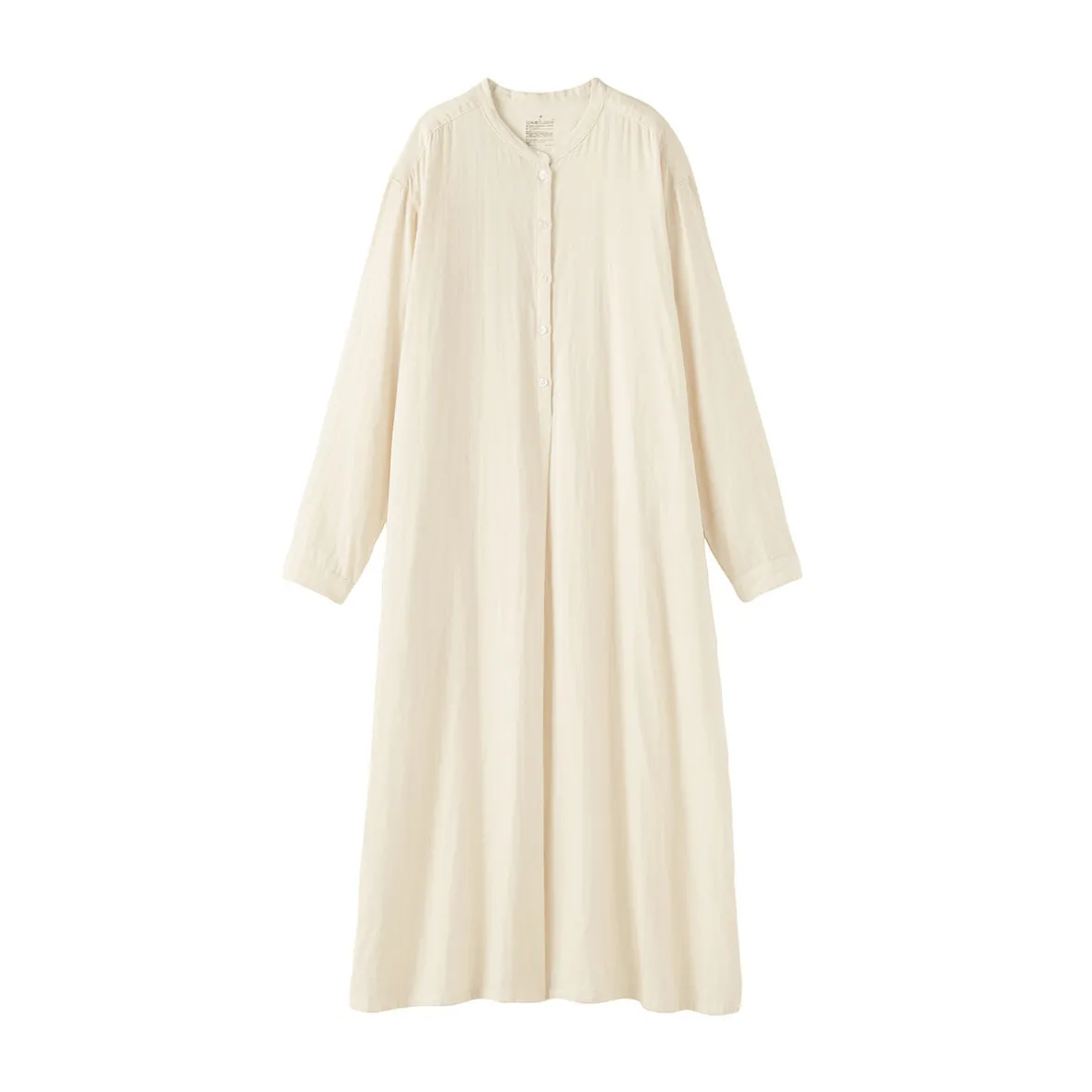 New Muji Vestido de gasa doble y mezcla de kapok para mujer