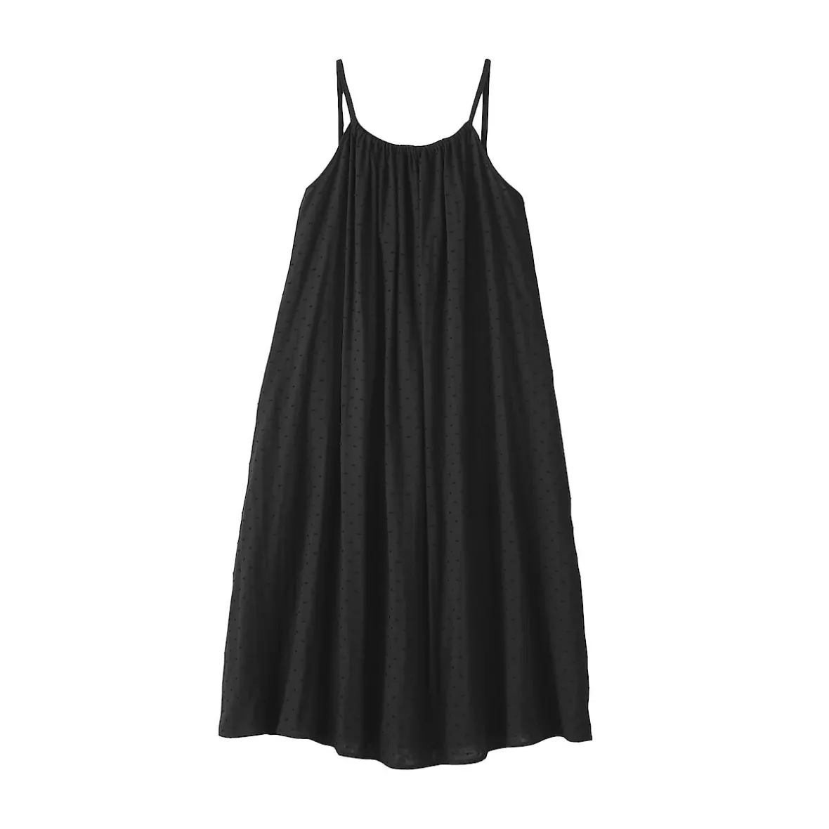 Hot Muji Vestido top de doble gasa con puntos dobby para mujer