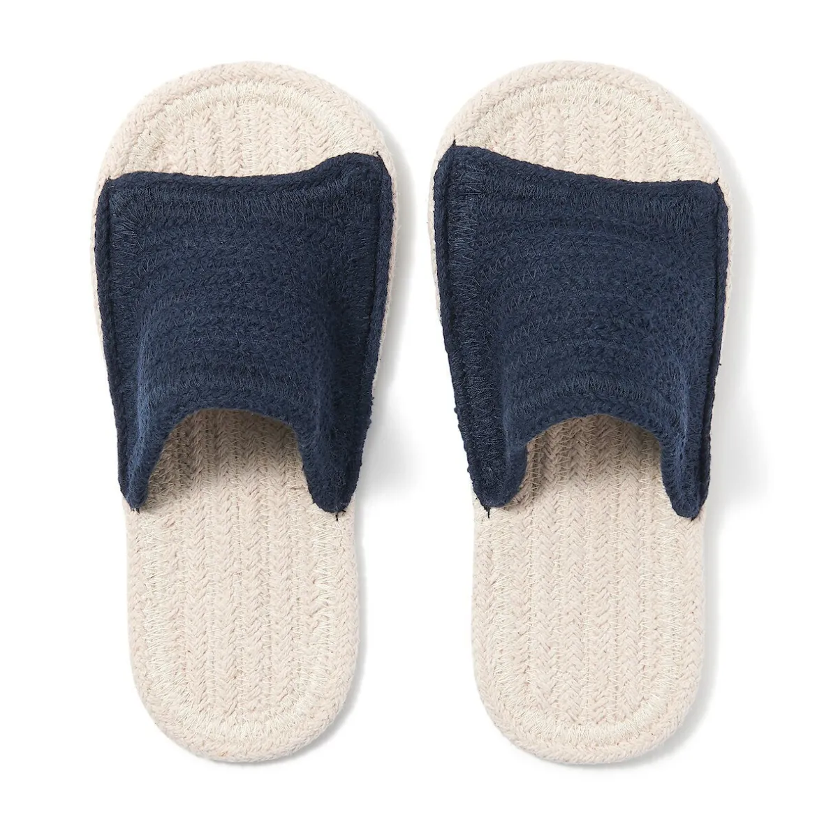 Muji Zapatillas abiertas de mezcla de algodón