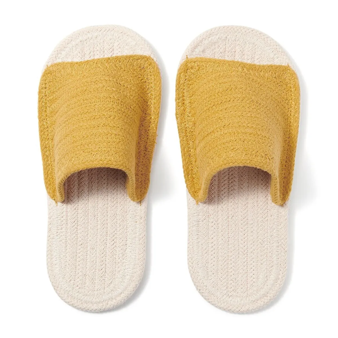 Muji Zapatillas abiertas de mezcla de algodón