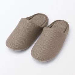 Sale Muji Zapatillas de estar por casa con plantilla de algodón