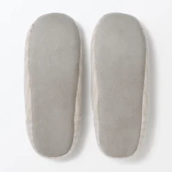 Hot Muji Zapatillas de estar por casa de franela