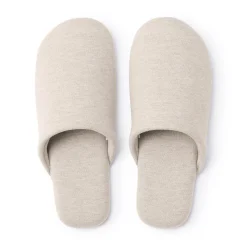 Clearance Muji Zapatillas de estar por casa de algodón suave