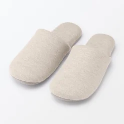 Clearance Muji Zapatillas de estar por casa de algodón suave