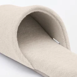 Clearance Muji Zapatillas de estar por casa de algodón suave
