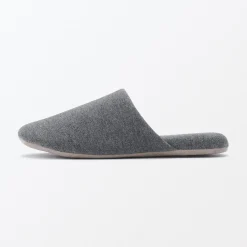 Clearance Muji Zapatillas de estar por casa de algodón suave
