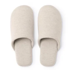 Clearance Muji Zapatillas de estar por casa de algodón suave