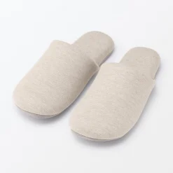 Clearance Muji Zapatillas de estar por casa de algodón suave