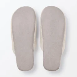 Clearance Muji Zapatillas de estar por casa de algodón suave