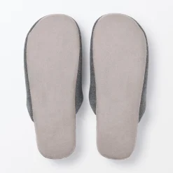 Clearance Muji Zapatillas de estar por casa de algodón suave