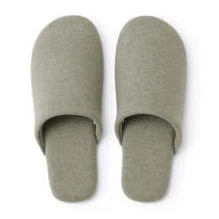 Clearance Muji Zapatillas de estar por casa de algodón suave