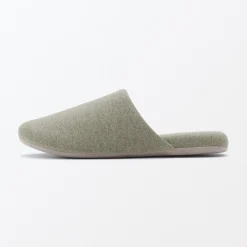 Clearance Muji Zapatillas de estar por casa de algodón suave