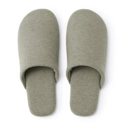 Clearance Muji Zapatillas de estar por casa de algodón suave