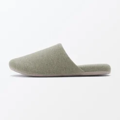Clearance Muji Zapatillas de estar por casa de algodón suave