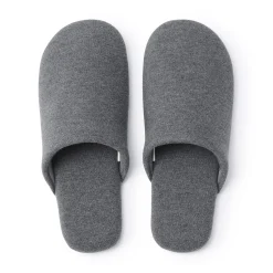 Clearance Muji Zapatillas de estar por casa de algodón suave