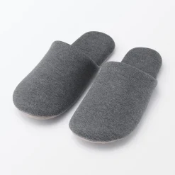 Clearance Muji Zapatillas de estar por casa de algodón suave