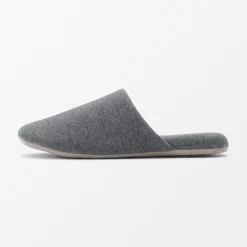 Clearance Muji Zapatillas de estar por casa de algodón suave