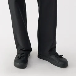 Online Muji Zapatillas de piel para hombre
